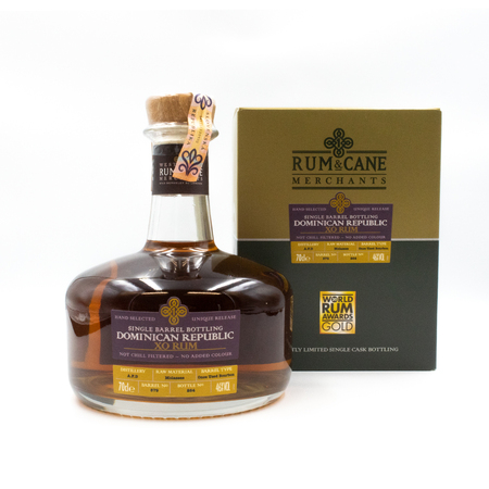 Rum &amp; Cane Dominican Republic XO Single Barrel, GIFT